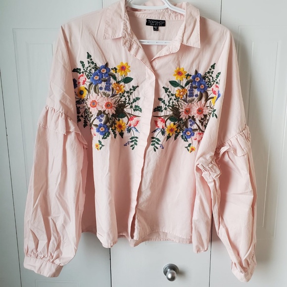 Topshop Floral Blouse - Picture 4 of 5